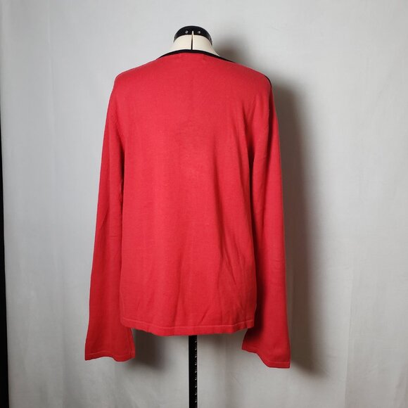 VTG 90s Jack B. Quick Holiday Embellished Festive Embroidered Cardigan XL - Picture 3 of 14